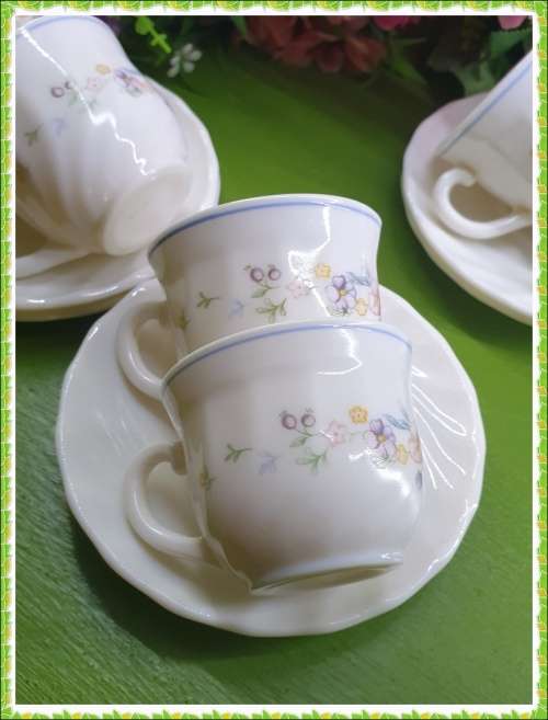 6 Vintage Acropal Espresso Set   LOT 1