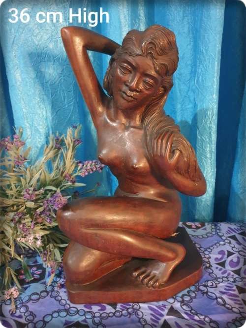 Solid Wood Figurine (Very Heavy) REDUCED TO CLEAR