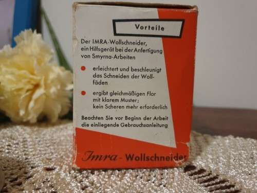 An Imra Germany Smyrna Work Wool Cutter (Two Cutters in Box)