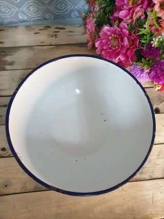 Vintage Enamel Bowl Just for You