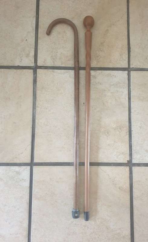 Two Vintage Walking Sticks
