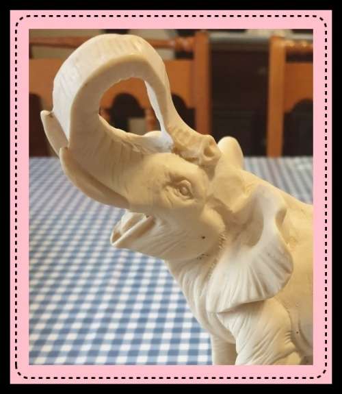 Elephant Ornament  (some kind of Resin)
