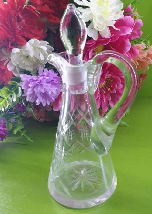 Stunning Little Crystal Pourer with Stopper