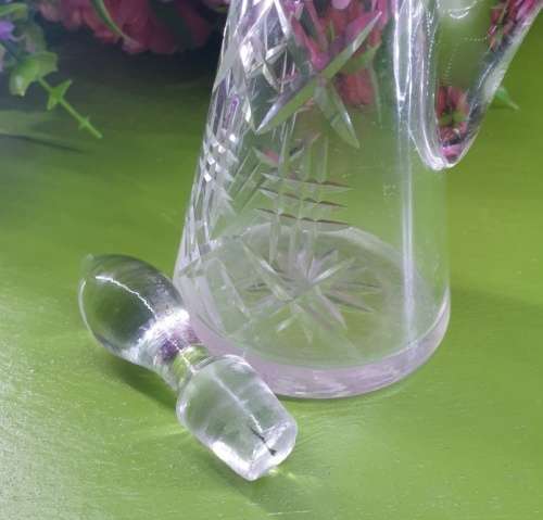Stunning Little Crystal Pourer with Stopper