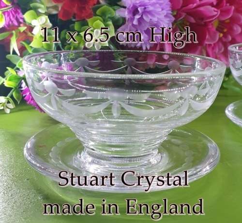 Stuart Crystal Desert Bowls (4) Just for You