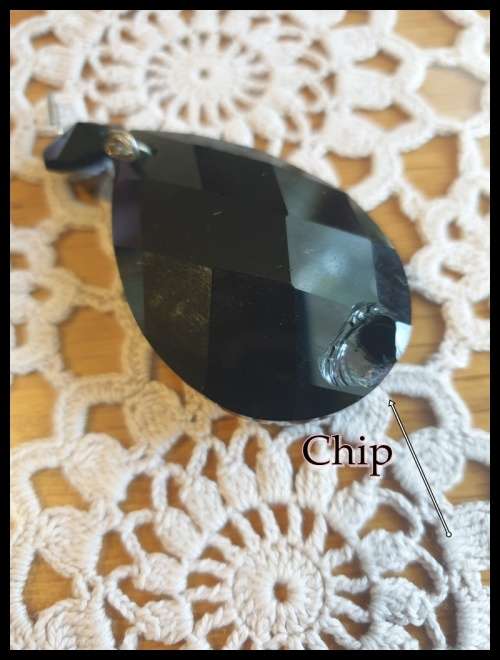 Royal Designs Almond Cut Teardrop Pendant Chandelier Crystal Prism