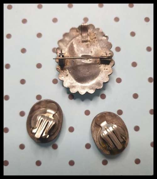 Vintage Silver Earrings  and Brooch Just for You