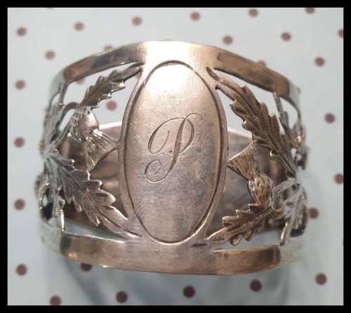 Silver Serviette Ring  Just for You