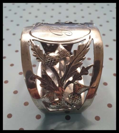 Silver Serviette Ring  Just for You