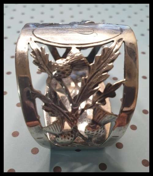 Silver Serviette Ring  Just for You