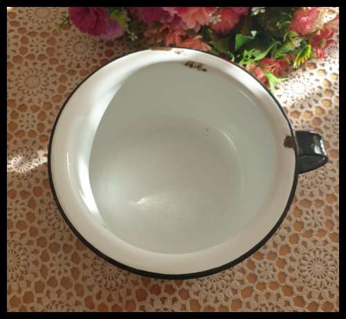Vintage Enamel Chamber Pot