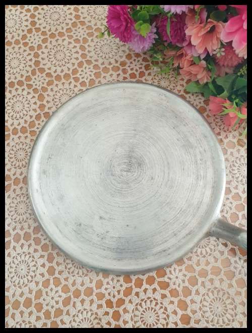 Vintage pancakes pan, Vintage flat pan, Aluminum pan, Pancake baking pan