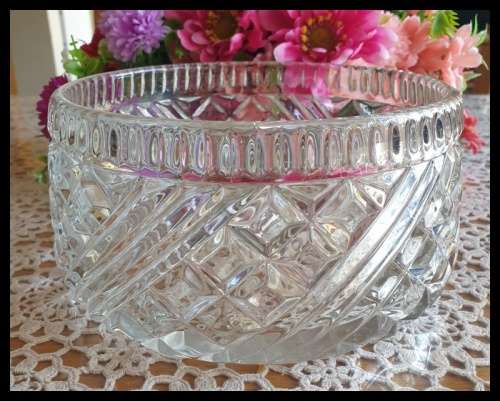 Beautifull  Heavy Crystal Bowl  Just for You