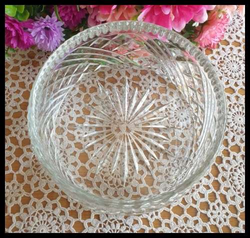 Beautifull  Heavy Crystal Bowl  Just for You