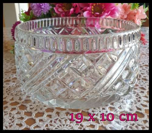 Beautifull  Heavy Crystal Bowl  Just for You