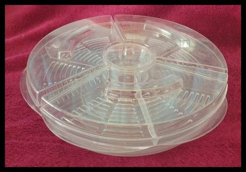 Clear Acrylic Appetizer Tray with Compartments  (L-AN)
