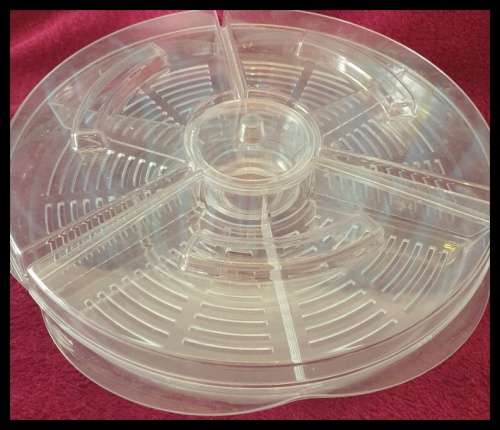Clear Acrylic Appetizer Tray with Compartments  (L-AN)