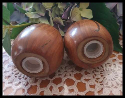 Wooden Salt and Pepper Set Just for You