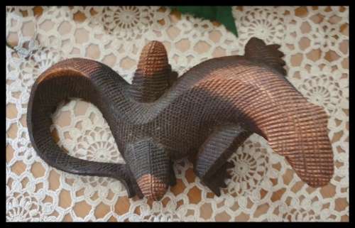 Wooden Lizzard Art Just for You