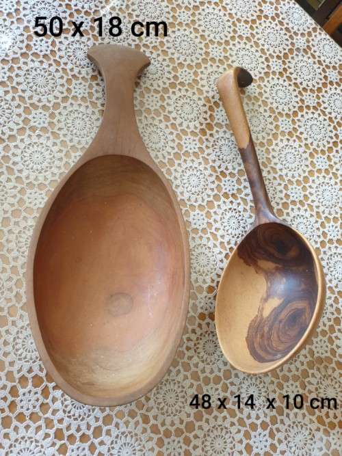 Two Huge Wooden Spoons