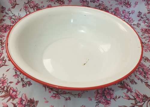 Vintage Enamel Bowl Just for You