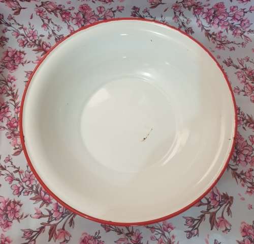 Vintage Enamel Bowl Just for You