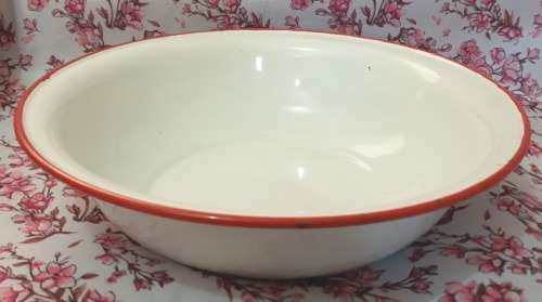 Vintage Enamel Bowl Just for You