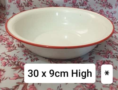 Vintage Enamel Bowl Just for You