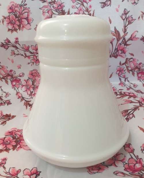 Vintage White Milk Glass Bottle