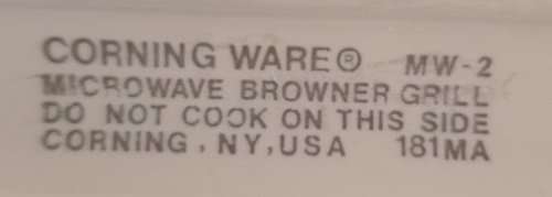 CorningWare Microwave Browner Grill