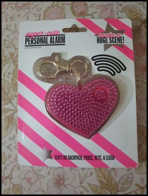 Heart Style Emergency Personal Alarm Key Chain