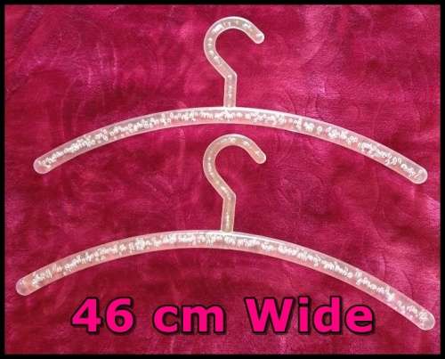 Hand crafter plexiglass Bubble Clothes Hangers . Set of two