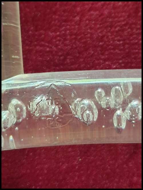 Hand crafter plexiglass Bubble Clothes Hangers . Set of two