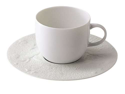 Rosenthal- Magic Flute White 5 Coffee Cup and 5 Saucer