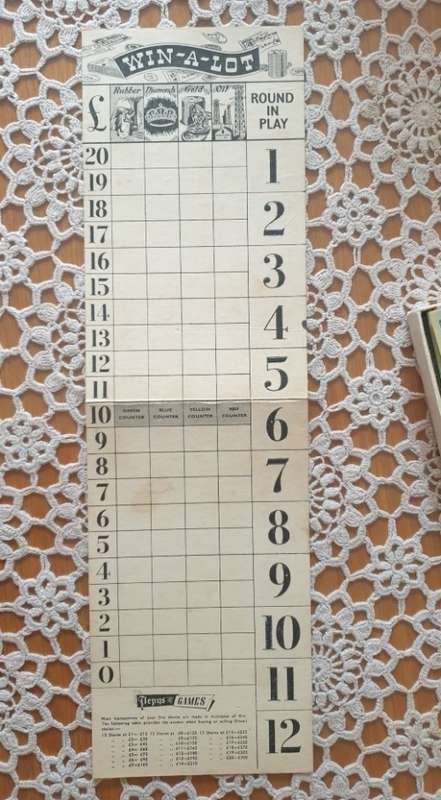 1951 Win-A-Lot Card Game