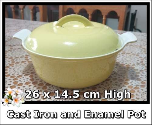Cast Iron and Enamel Pot for Your Collection