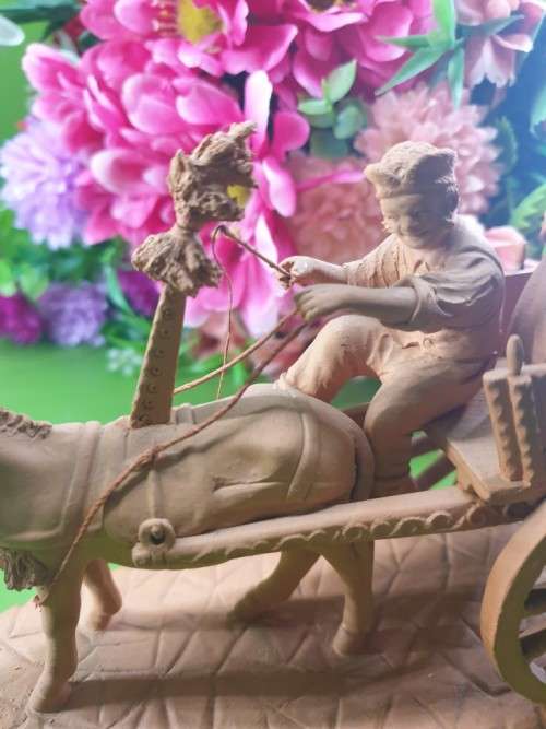 Grasso Italy Italian Terra Cotta Pottery Figurine