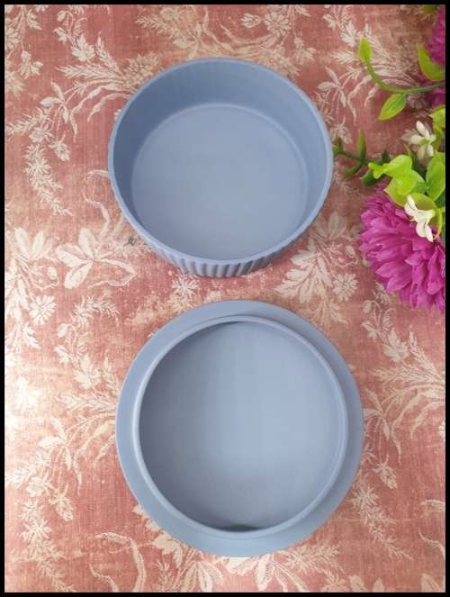 Small Wedgwood Light Blue Jasperware Round Container