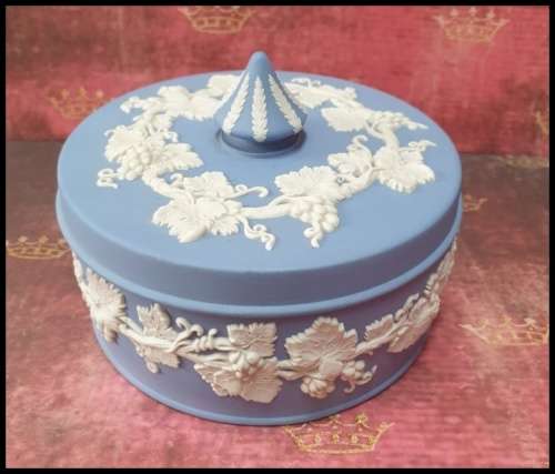 Wedgwood Light Blue Jasperware Container