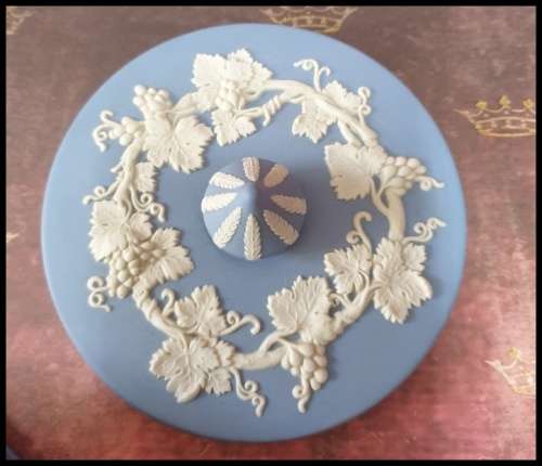 Wedgwood Light Blue Jasperware Container