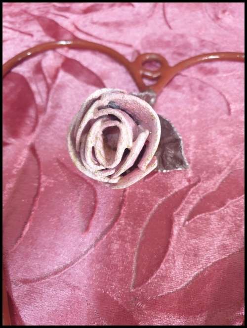 Metal Heart with Rose for Your Patio