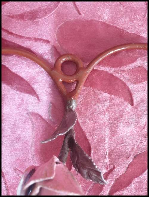 Metal Heart with Rose for Your Patio