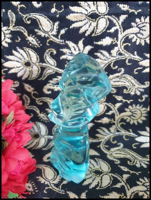 Inca Mayan Finely Polished  Glass Tiki Statue