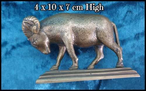Brass Ram Figurine
