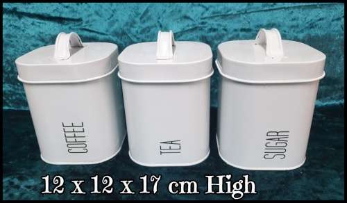 Three Metal Canisters for Your Kitchen