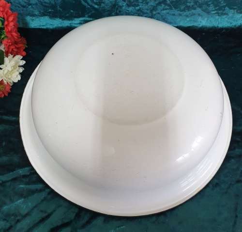 Vintage Enamel Bowl Large