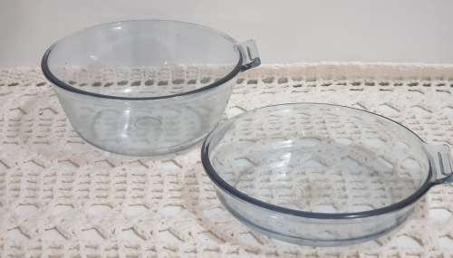 Two Glass USA Oven Bowls