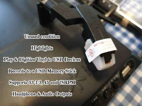 ION Audio Quick Play Flash Conversion Turntable with USB Flash Drive
