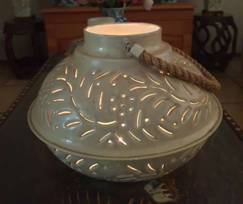 Metal (enamel Like) Candle Holder