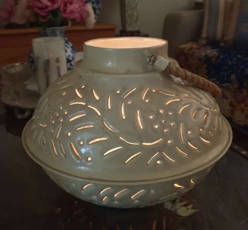 Metal (enamel Like) Candle Holder